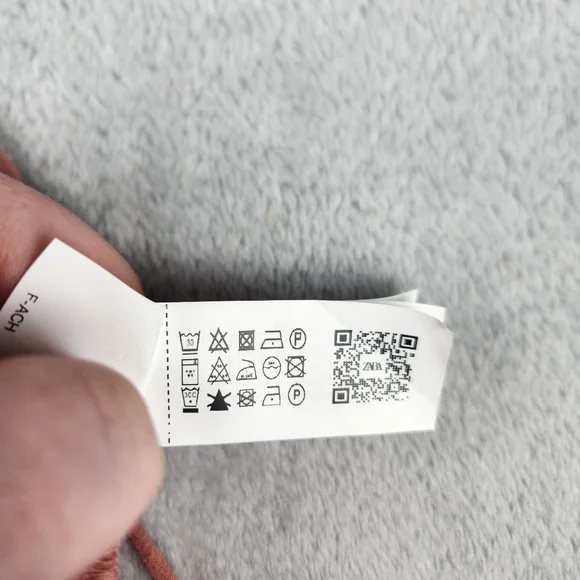 NWT Zara Blouse Top Blouse Riffled Chiffon Size S Small - Picture 10 of 10